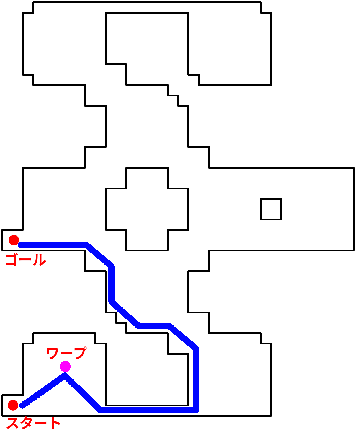 オデシー・シェオルAのルートマップ