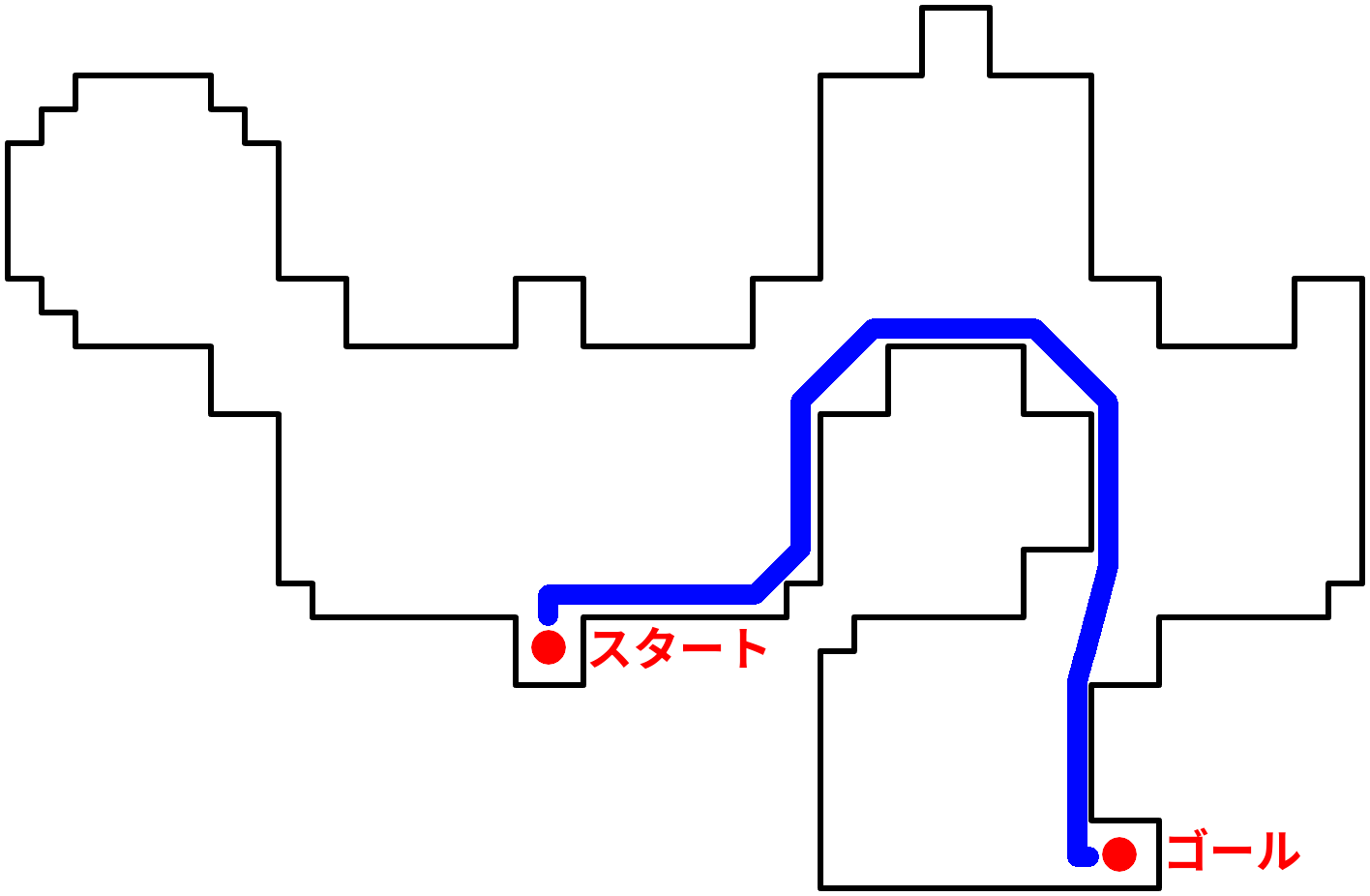 オデシー・シェオルA4層のルートマップ