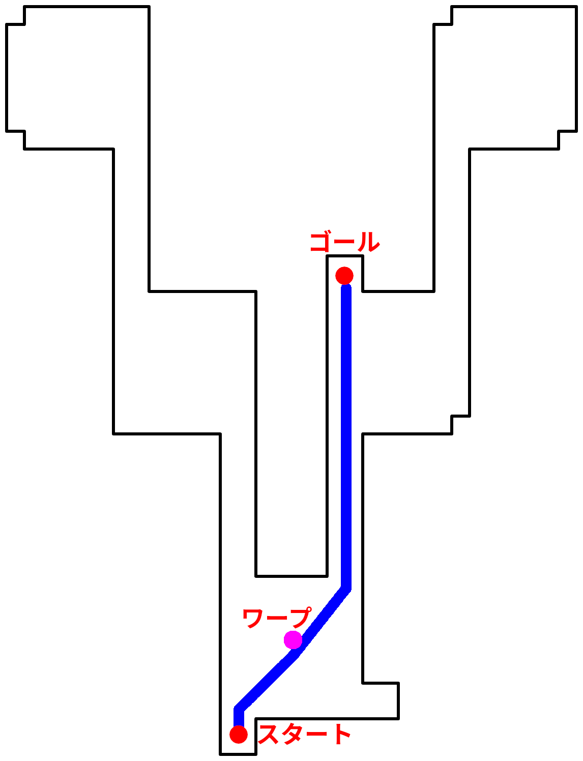 オデシー・シェオルB1層のルートマップ