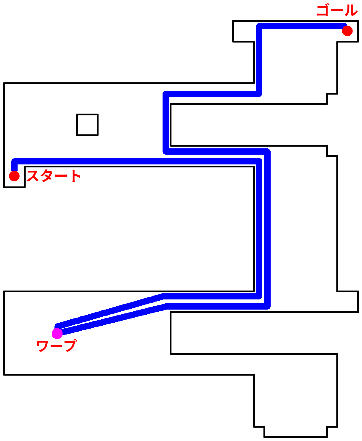 オデシー・シェオルB3層のルートマップ