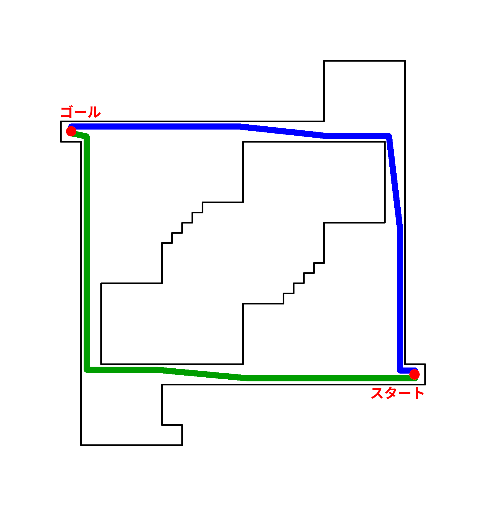 オデシー・シェオルB4層のルートマップ
