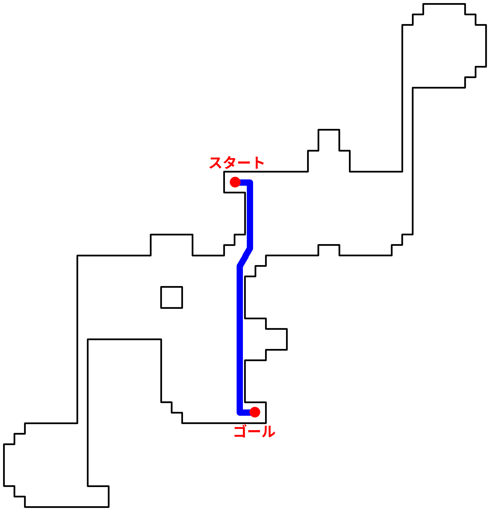 オデシー・シェオルC3層のルートマップ